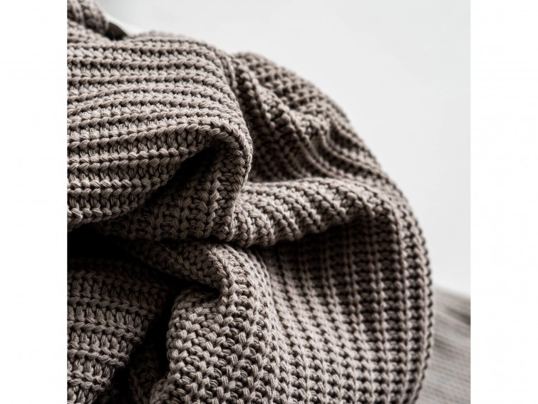 Покривало WOOLEN WEAVE, латте