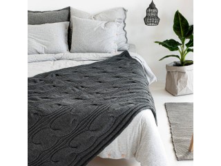 Плед COSY, графитовый, Moyha