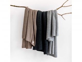 Плед SOFT WEAVE, графитовый, Moyha